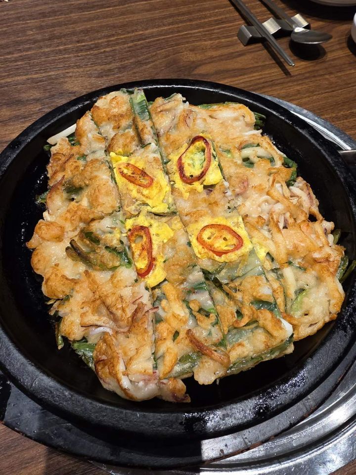 판교현대백화점 한우리 해물파전
